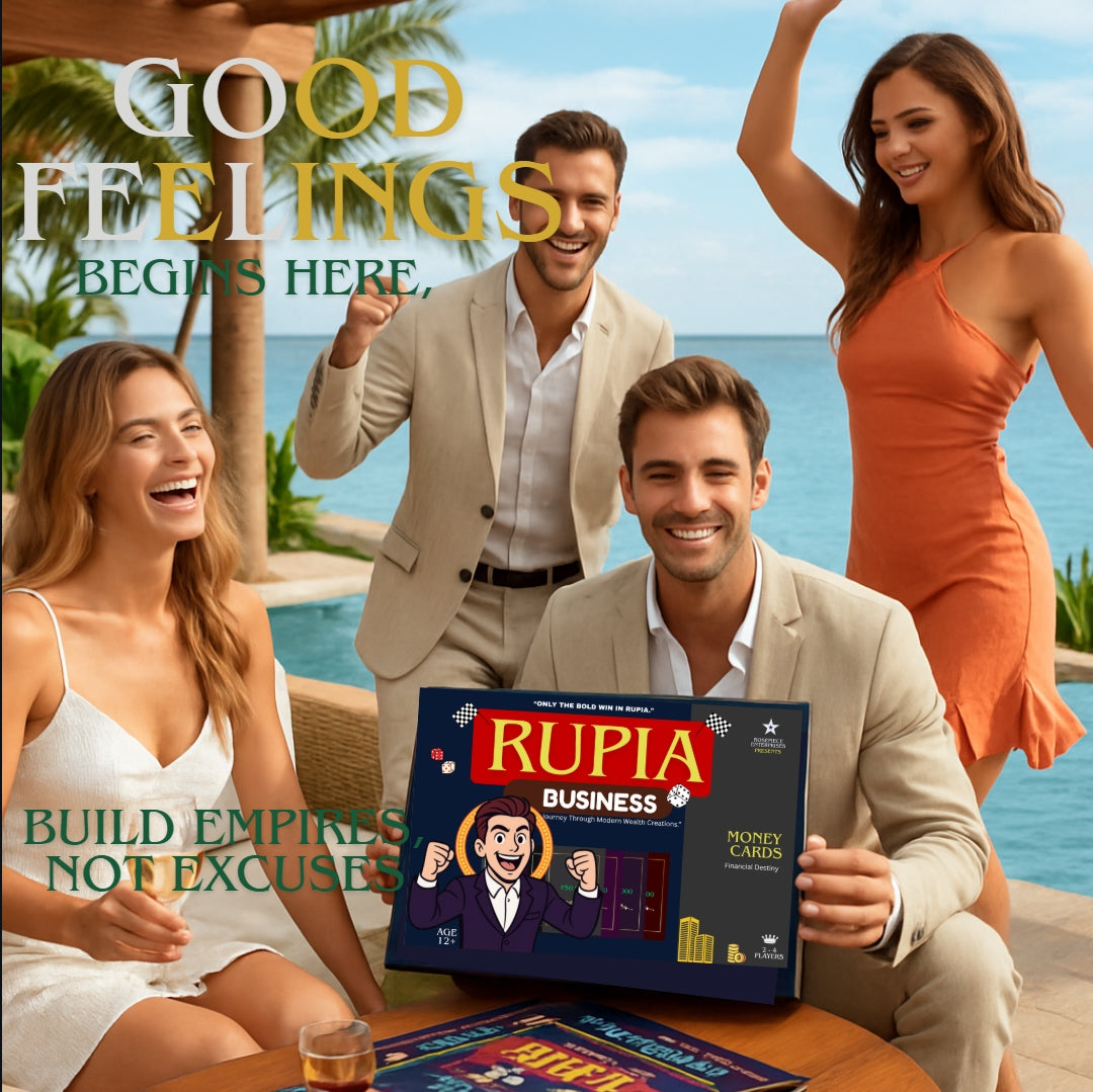 Rose Piece© Rupia – Ultimate Business Board Game of Wealth, Risk & Power