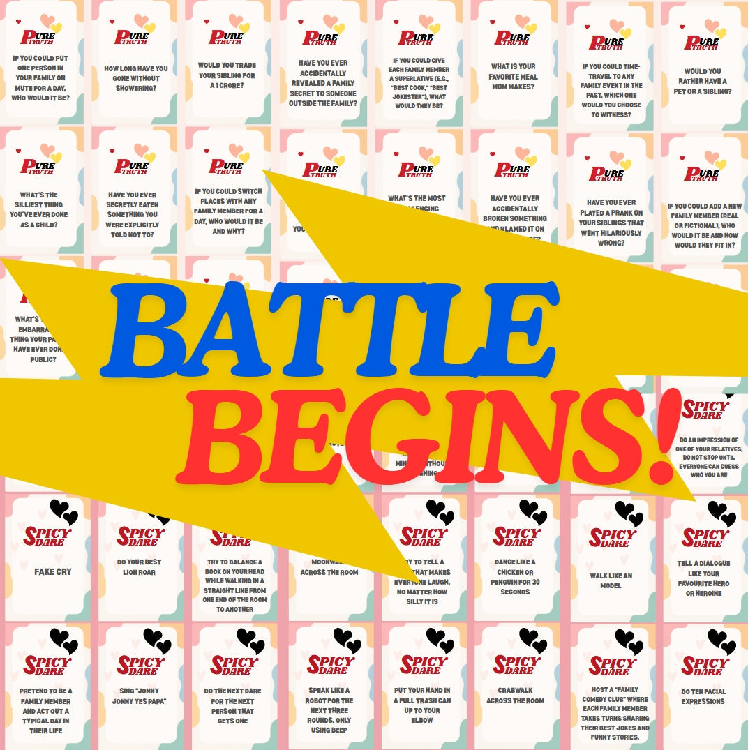 Rose Piece© " Truth or Dare Card Game -  Family Edition